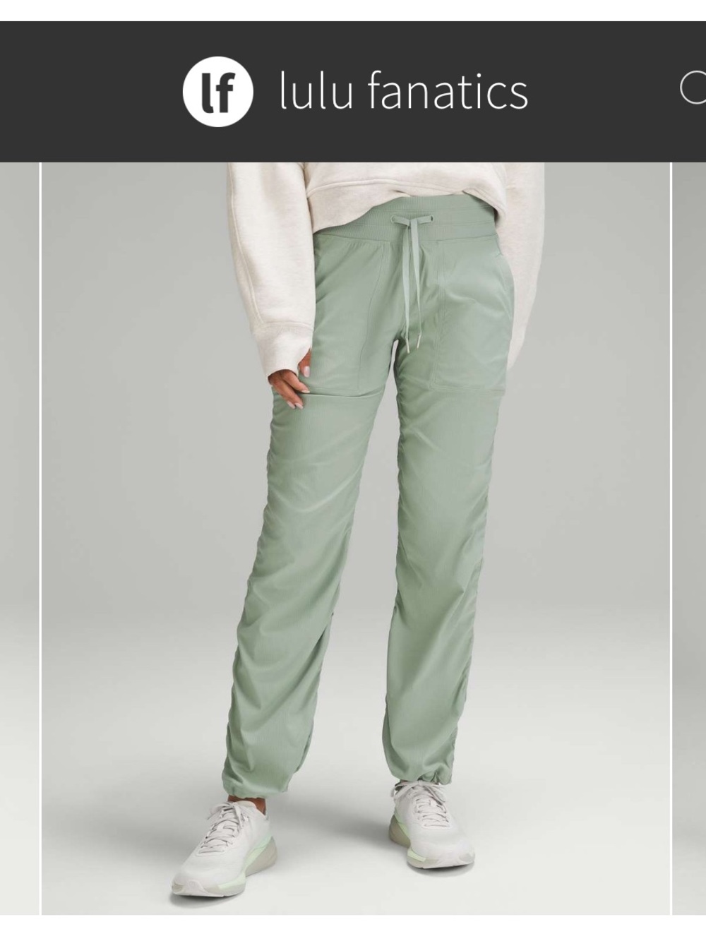 Lululemon Dance Studio Mid-Rise Pant Sz 6 Regular Palm Court Green